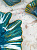 Блюдо 25см EFE glass Ракушка золотая кайма синий стекло 000000000001213515