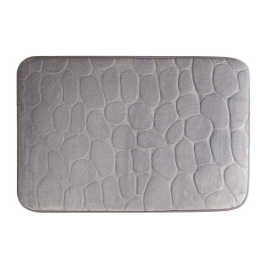 Коврик для ванной 40х60см LUCKY камни светло-серый полиэстер 000000000001217274