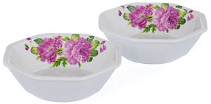 Набор фигурных салатников 2шт 10см ПОСУДА подарочная упаковка 000000000001177575