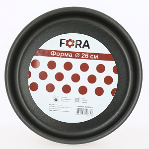 Форма для выпечки 26х5,5х1,2см FORA антипригарное покрытие бордо алюминий 000000000001183243