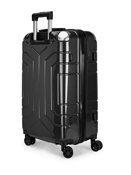 Чемодан на колесах L (48х30х75см) соты черный PC 000000000001226581