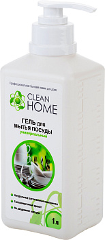 Гель для мытья посуды универсальный (с дозатором) CLEAN HOME 1л 409 000000000001201243
