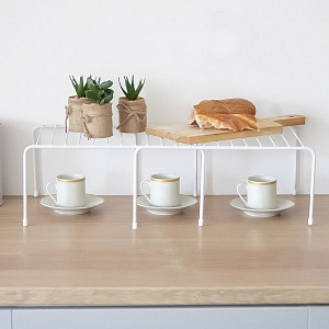 Полка в шкаф раздвижная (32-55)х24х14,5см металл 000000000001221333