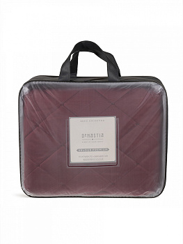 Покрывало 260x260см DE'NASTIA геометрия велюр бордовый полиэстер 000000000001227985