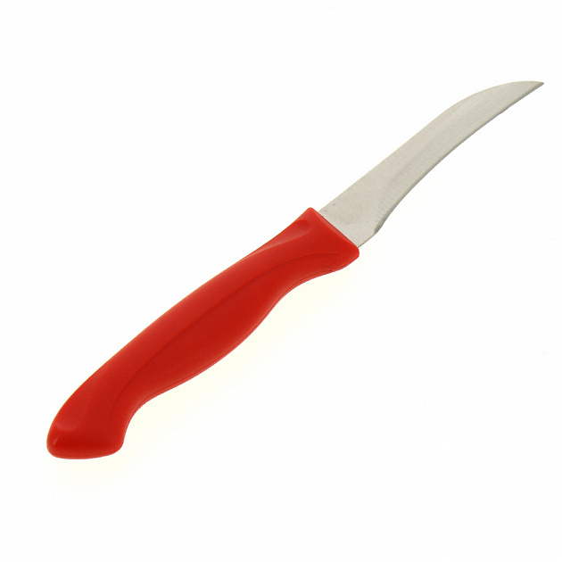 Нож кухонный д/овощей 18см, длина лезвия 8см.AN60-71.Изготовлен: Лезвие из коррозионностойкой (нержавеющей) стали, ручка из пластма 000000000001189989