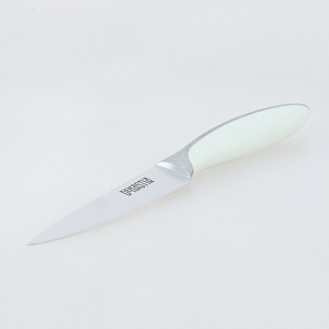 Нож для чистки овощей 9,8см DE'NASTIA белая ручка нержавеющая сталь/пластик 000000000001210806