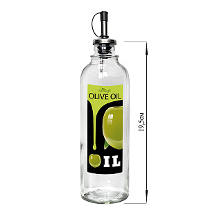 Бутылка для масла330млLARANGE OLIVE OIL металлический дозаторЧерно-зеленаяСтекло 000000000001212503