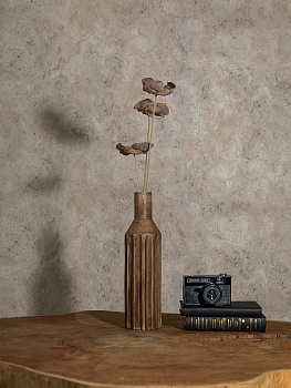 Ваза DE'NASTIA  10x10x36см коричневый дерево манго 000000000001230450