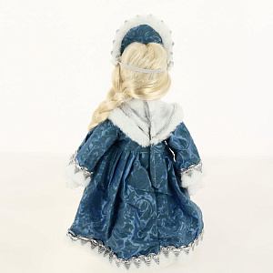 Кукла декоративная Снегурочка Ариша, на подставке (тело мягкое набивное, голова, руки и ноги - керамические) / 31x15x11 см арт.39083 000000000001132740