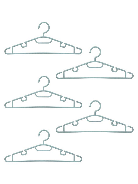 Набор вешалок 5 шт 40см FORA в ассортименте крошка полипропилен_ST 000000000001228696