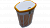 Корзина для белья с крышкой с оранжевым чехлом 47х36х60см белый пластик PRIMANOVA M-E44-01-08 000000000001201693