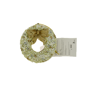 Новогоднее подвесное украшение Пряник Круглый из полирезины / 7х7х1,8см арт.80085 000000000001191425