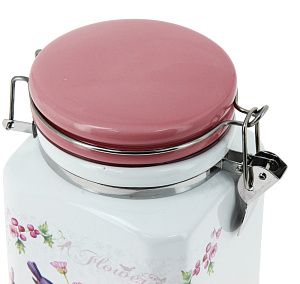 Банка с клипсой для сыпучих продуктов Коралл, 1.1л 000000000001153865