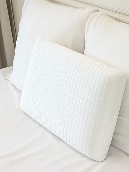 Подушка анатомическая 64x42x13см DE'NASTIA мемори белый пенополиуретан 000000000001220159