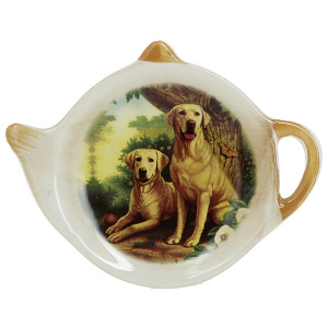 Подставка для чайных пакетиков Два лабрадора Коралл 000000000001166760