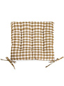 Подушка на стул 38х38см LUCKY Кофейная клетка полиэстер/хлопок 000000000001228243