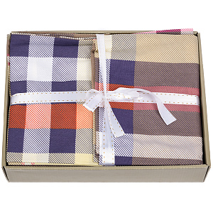 Комплект постельного белья Евро LUCKY Клетка 70х70 пододеяльник 200х220см простынь 220х240см наволочки 70х70см-2шт поплин 100% хлопок 000000000001212721