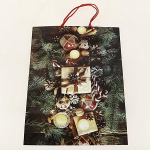 Подарочный бумажный пакет Премиум+, 45x33x10 см 000000000001036477