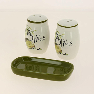 Набор для специй 11,3x6,9x7,8см Оливки Доломит M56060 000000000001195595