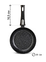 Сковорода 20см SERVITTA Black Stone съемная ручка алюминий 000000000001226060