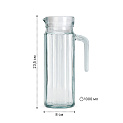 Кувшин 1л GARBO GLASS бесцветный стекло/GB1101xzdWithLid 000000000001221999