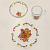 Набор посуды 1/3 салатник/кружка/тарелка в подарочной упаковке Барби Стекло Коралл PP-3BB 000000000001197535