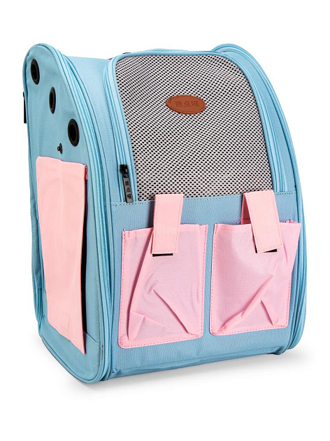 Переноска-рюкзак сетка с карманами для животных 42х30х28см микс полиэстер 000000000001229100