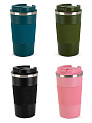 Термокружка 510мл в ассортименте пластик/нержавеющая сталь 000000000001229286