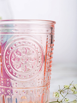 ROMANTIC Стакан 340мл BORMIOLI ROCCO розовый стекло 000000000001207819