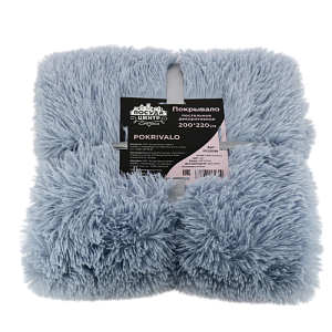 Покрывало декоративное 200x220см мех ПОСУДА ЦЕНТР, ПОЛИЭСТЕР 100%, тауп, PC02158 000000000001194103