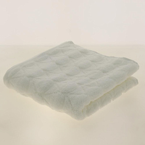 Полотенце 70х140см CLEANELLY Лакрима махровое плотность 460гр/м белый 100% хлопок ПЦ761-4135 000000000001198659