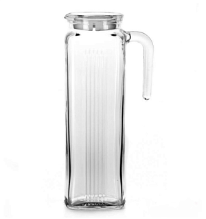 FRIGO Кувшин 1л PASABAHCE белая крышка стекло 80050WSL 000000000001113900