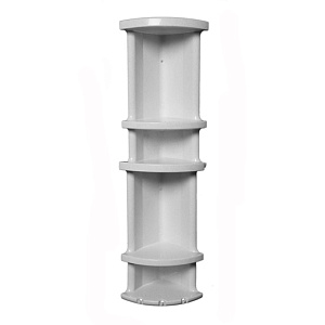 Угловая двухъярусная полка Полимербыт 000000000001023804