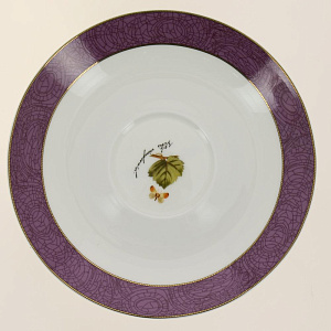 Чайная пара Стейчкол костяной фарфор 480мл, Дыхание Прованса Виноград ,КРС-755 000000000001193669