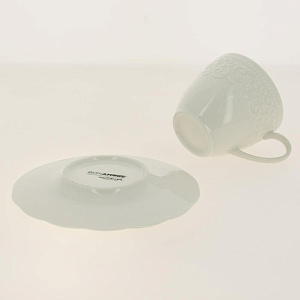 IREM  Чайная пара, чашка 200мл недекорированная, костяной фарфор BNIRM02CT00 000000000001189488