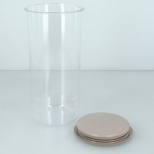 Банка для сыпучих 1,4л ПОЛИМЕРБЫТ круглая пластик 000000000001059758