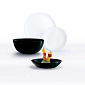 DIWALI BLACK&WHITE Набор столовой посуды 19 предметов LUMINARC стекло