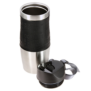 Термокружка Agness, 400мл, нержавеющая сталь, силикон 000000000001165838