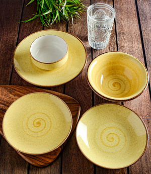 Салатник 14см TULU PORSELEN Active Deniz Lemon фарфор 000000000001212303