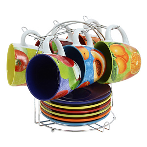 Набор чайный Фрукты Estetica, 280мл, 12 предметов 000000000001127756