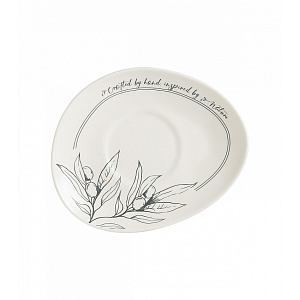 Блюдце DE'NASTIA Оливки черно-белый фарфор CE00553-1RZ 000000000001226168