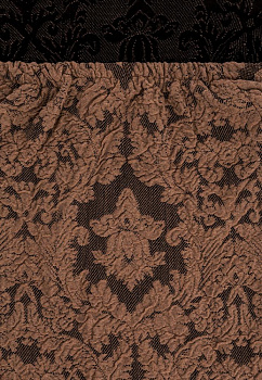 Чехол на стул 40x40x45см LUCKY коричневый Жаккард2 полиэстер 000000000001216960