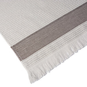 Полотенце махровое 70х130см СОФТИ Гармошка серый хлопок 100% 000000000001213303