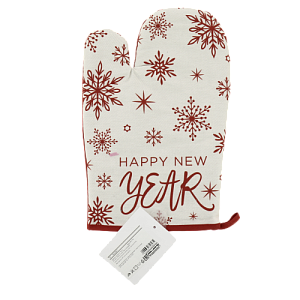 Варежка-прихватка "Этель" Happy New Year 20х27см, 100% хлопок, ватин 250г/м2 5035827 000000000001202291