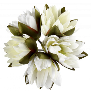 Цветок искусственный "Кувшинка" 5цветов 22см R010766 000000000001196724