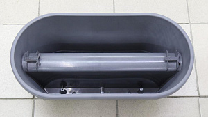 Кашпо на перила 60х30х24см 18л Графитовый пластик 000000000001194509