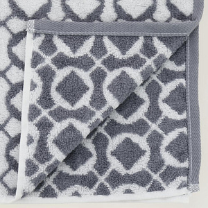 Полотенце 70х130см CLEANELLY Ромбус махровое Плотность 460гр серое пестроткань 100% хлопок 000000000001206884