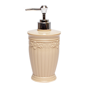 Набор для ванны Тренд Прованс (диспенсер, стакан, мыльница) бежевый пластик 000000000001215721