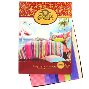 Комплект постельного белья евро DE'NASTIA Сатин Рио (50x70см-2шт) C010370 000000000001109025