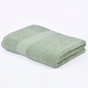 Полотенце махровое 70х130см СОФТИ бордюр magic светло-зеленое плотность 420гр/м 100% хлопок 000000000001212243